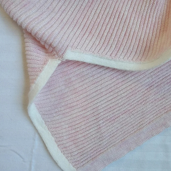 NWT Cynthia Rowley Active Pink Turtleneck Sweater Sweatshirt Ribbed Cowl Neck M - Picture 4 of 12